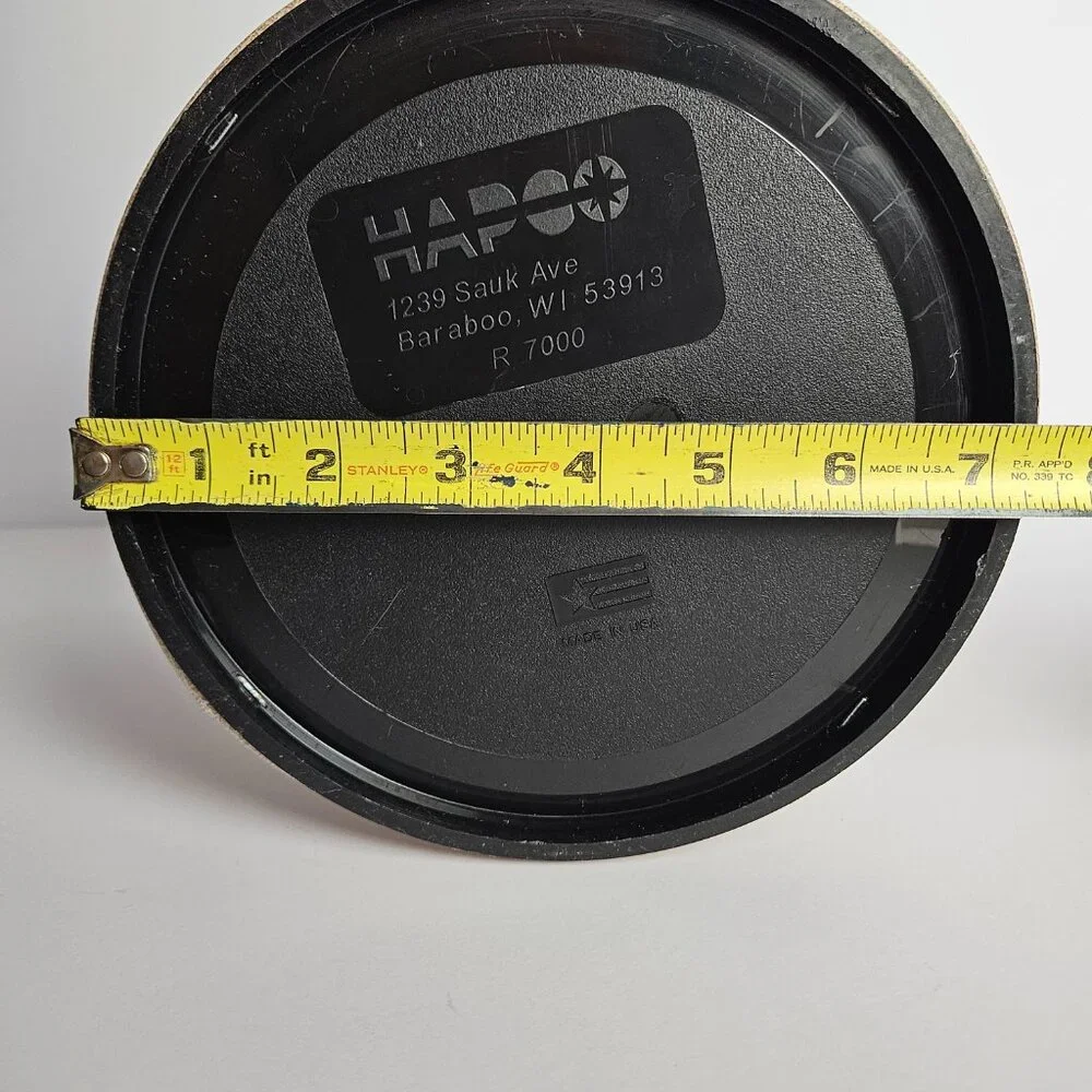 Vintage HAPCO 3qt Leatherette Ice Bucket MCM Barware Retro Entertaining Accent